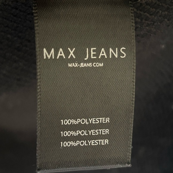 Max Jeans Women’s Stretchy, Black, Zip Sequin Top Sz S - Picture 5 of 6
